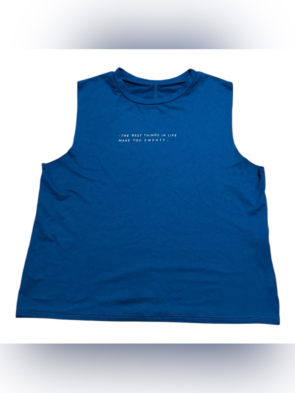 "Lovers of hYOUmanity" Blue Tank Top